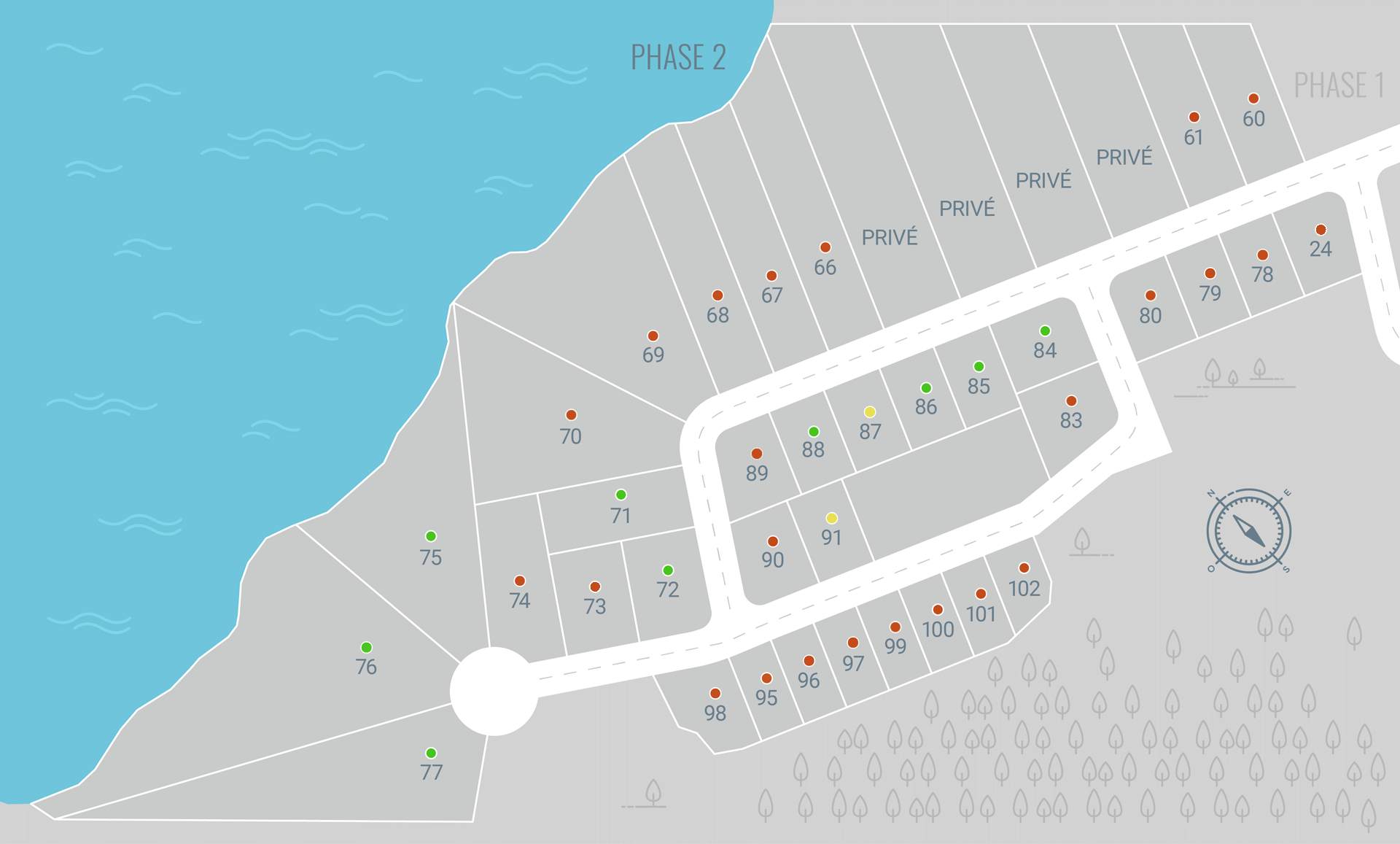 Plan des terrains 2ième phase